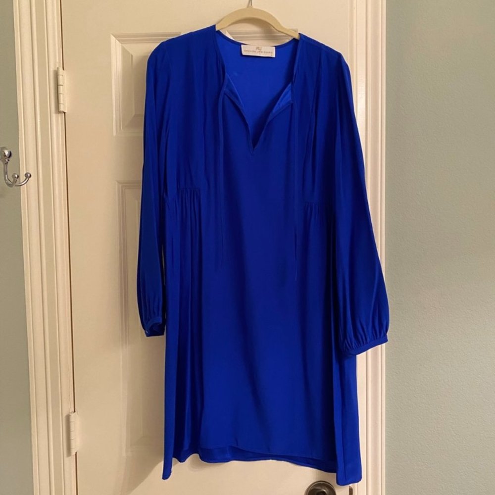 Amanda Uprichard Blue Long Sleeve Dress | Size M